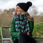 PM Green & Black Weave Scarf