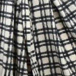 PM Monochrome Crosshatch Check Scarf