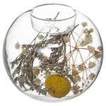 MGT Tea Light Holder - With Dried Flowers