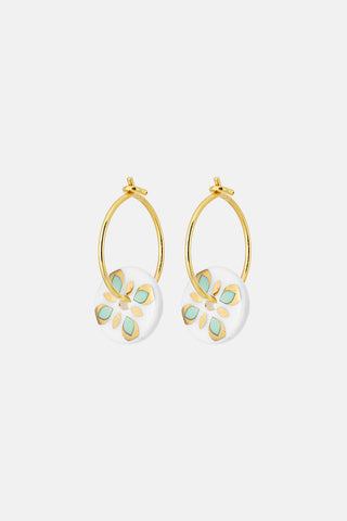 1&8 Earrings - Mint Mosaic