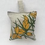 JPR Lavender Irish Linen Sachet - Gorse/Oatmeal