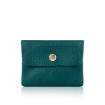 Italian Leather Coin Purse - Dark Teal