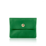 Italian Leather Coin Purse - Green