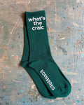 B&B Socks - Whats the Craic Green