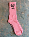 B&B Socks - Whats the Craic Pink