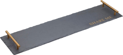 KC Serving Platter - Slate Text