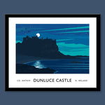 James Kelly Print-Dunluce Castle at Night